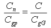 Cn / Cgp = C / CgG