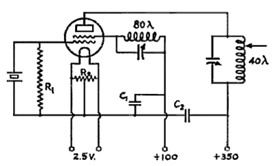 Durkin Oscillator-Doubler Circuit from December 1932 QST