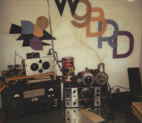 Photograph of amateur radio station W9BRD III Studio 2, early 1980s CE.