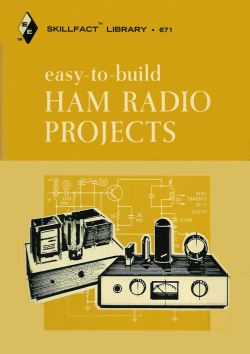 Cover of 'Easy-to-build Ham Radio Projects' by Charles Caringella, W6NJV.