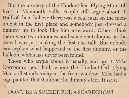 Don't be a sucker for a scarecrow.